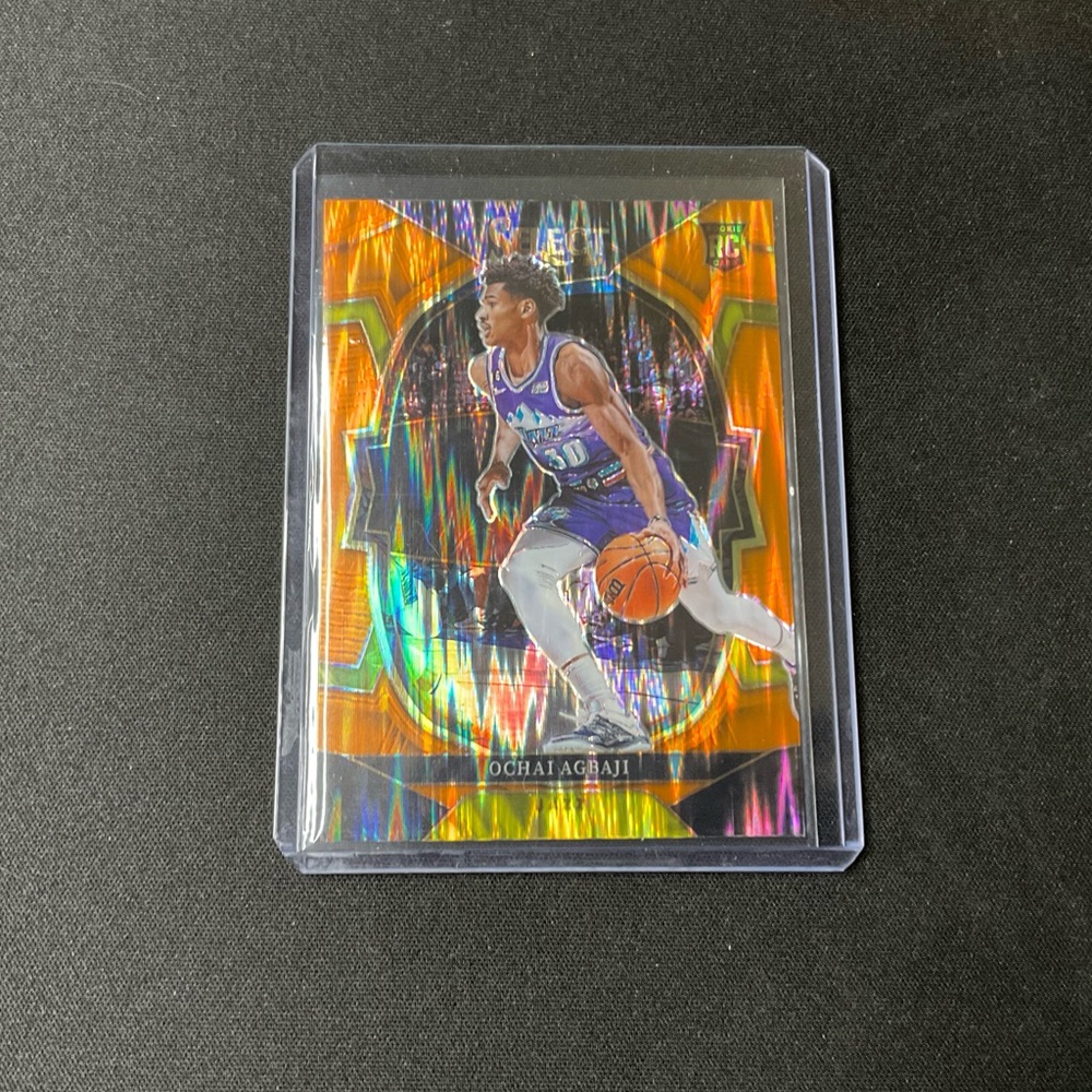 Ochai Agbaji Orange Stripe RC Concourse Select Basketball 2022-23
